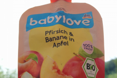 Babylove Bio Broskev, jablko a banány